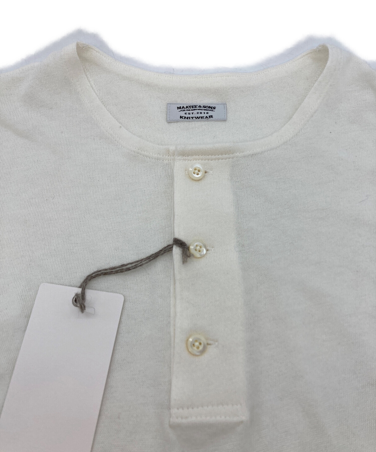 maatee&sons Kakinoha Ex Henry Neck Tee