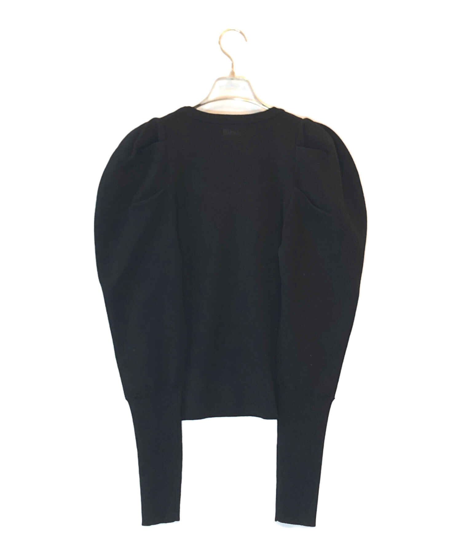 中古・古着通販】Bibiy. (ビビィ) パフスリーブニット ブラック サイズ