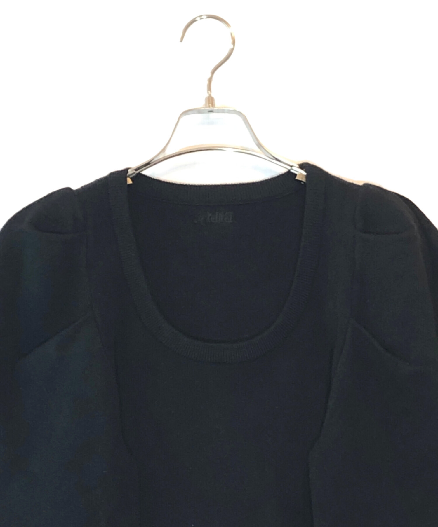 中古・古着通販】Bibiy. (ビビィ) パフスリーブニット ブラック サイズ