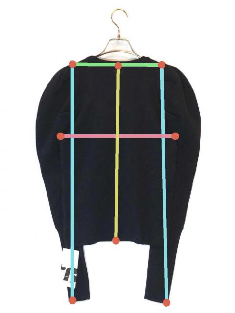 中古・古着通販】Bibiy. (ビビィ) パフスリーブニット ブラック サイズ