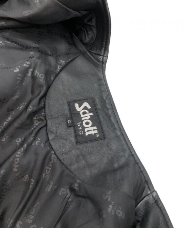 中古・古着通販】Schott (ショット) 別注ノーカラーラムレザー