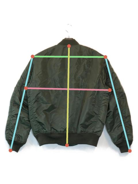 中古・古着通販】AVIREX (アヴィレックス) MA-1ジャケット オリーブ