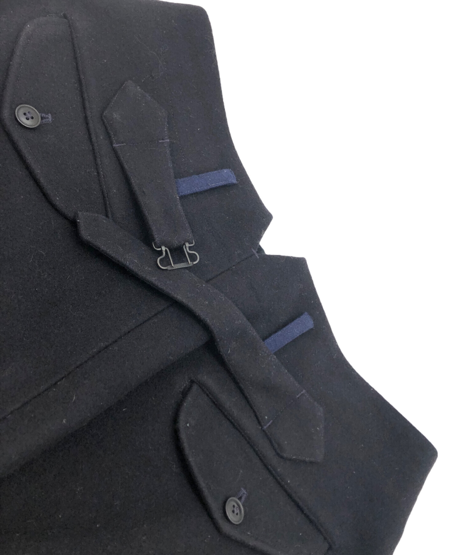 中古・古着通販】COMOLI (コモリ) メルトン バックストラップパンツ