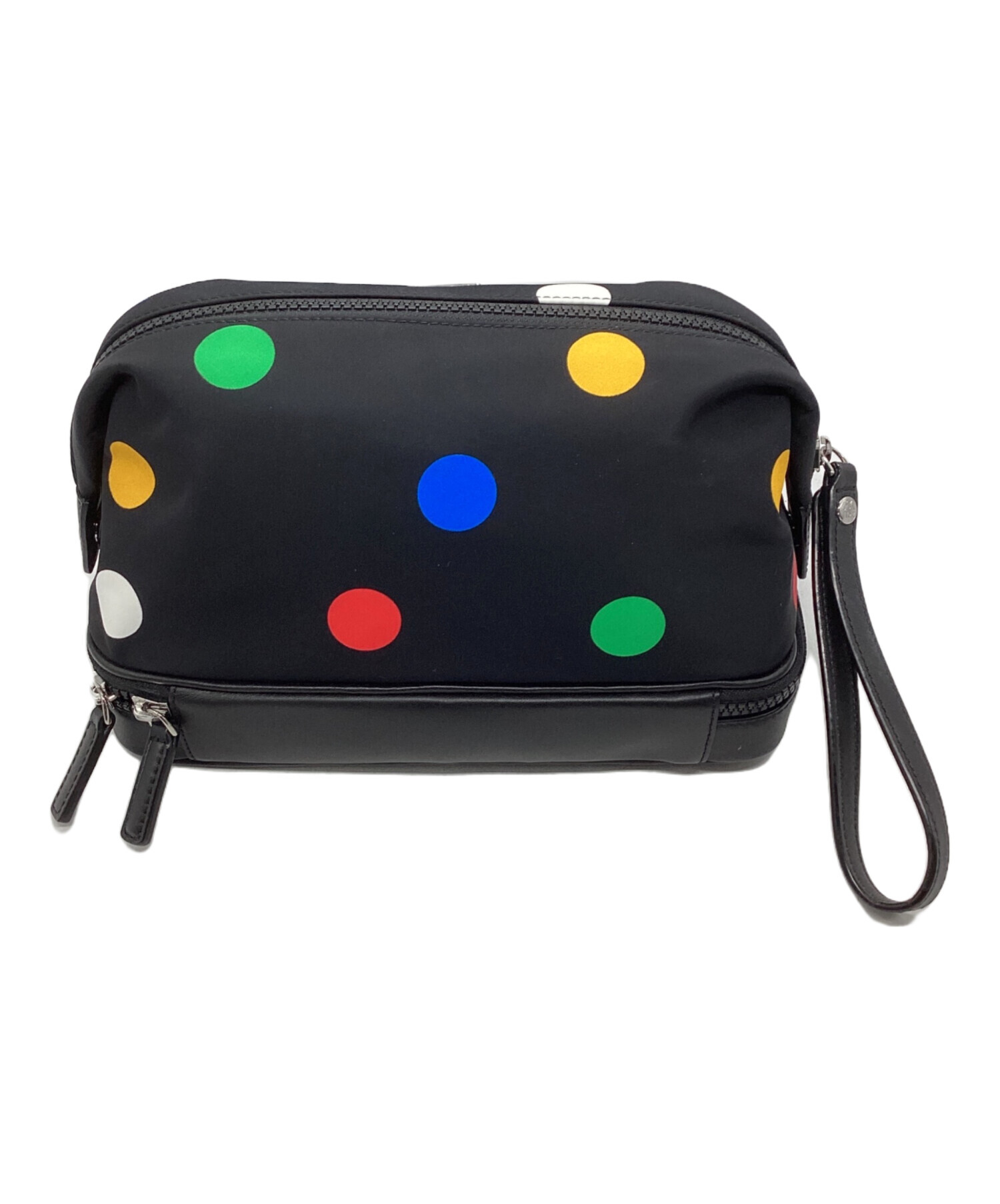 中古・古着通販】MCM (エムシーエム) ドット柄ポーチ ブラック 