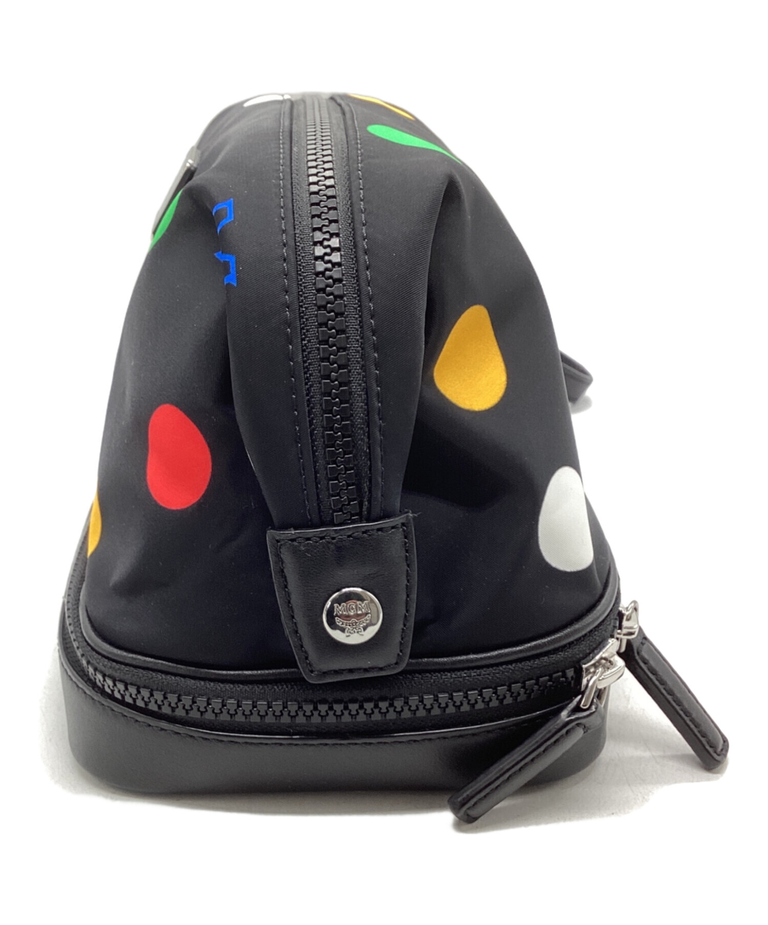 中古・古着通販】MCM (エムシーエム) ドット柄ポーチ ブラック 