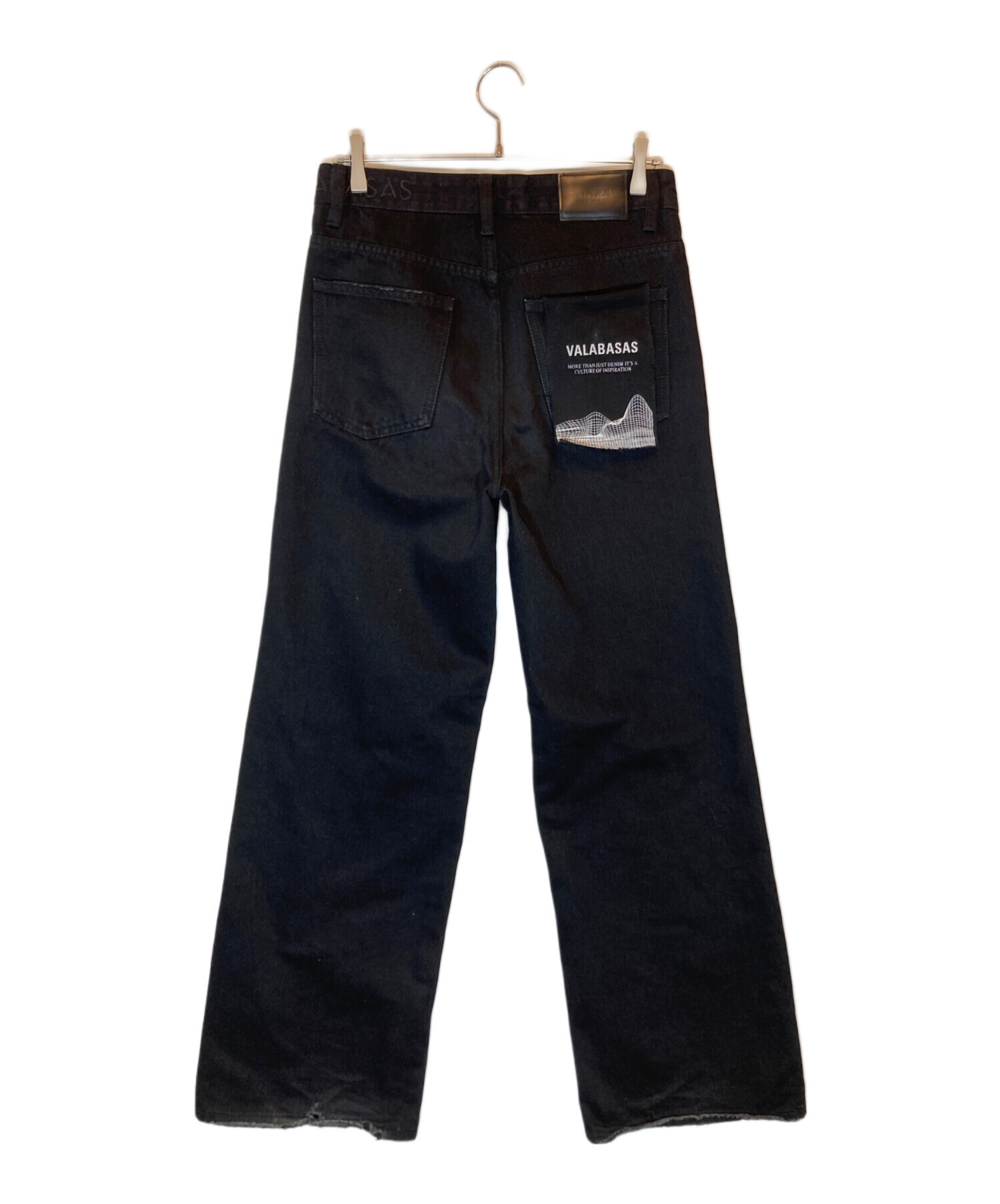 中古・古着通販】VALABASAS (バラバサス) ワイドレッグデニムパンツ 