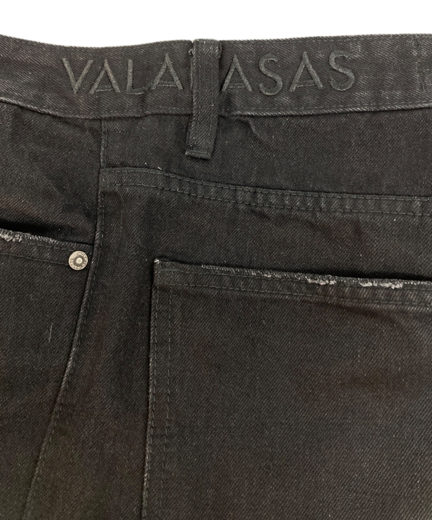中古・古着通販】VALABASAS (バラバサス) ワイドレッグデニムパンツ 