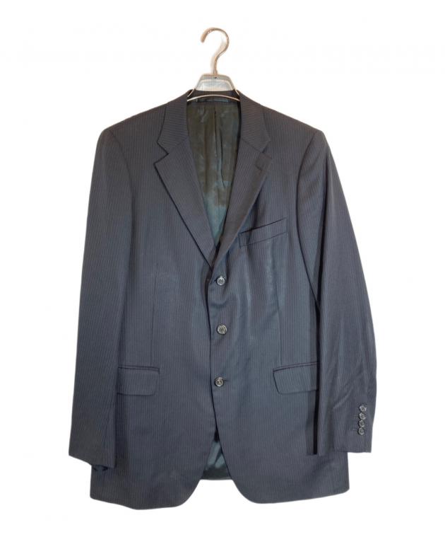 中古・古着通販】PRADA (プラダ) ストライプセットアップ ネイビー