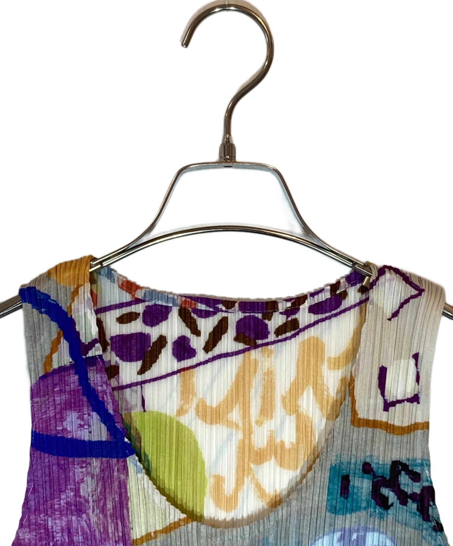 中古・古着通販】PLEATS PLEASE (プリーツプリーズ) 総柄ノースリーブ