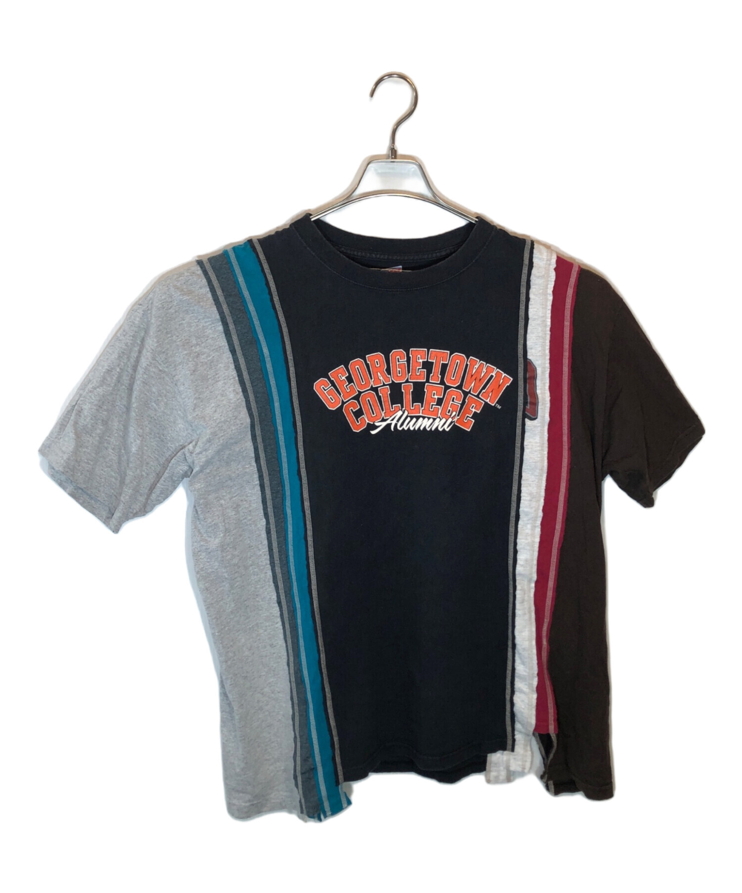 Rebuild by Needles Tシャツ ブラック 7cut バンドT by Rebuild 