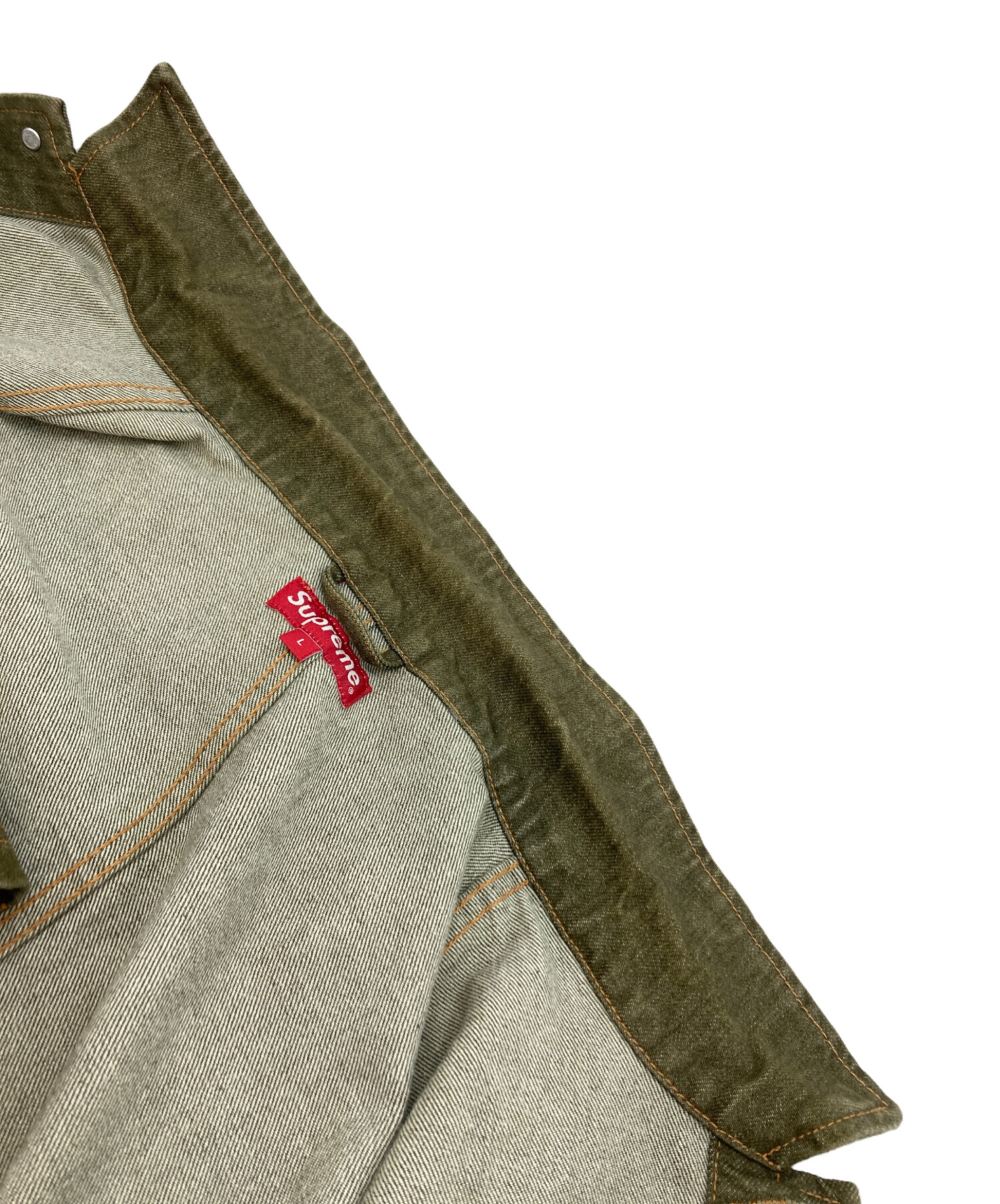 中古・古着通販】Supreme (シュプリーム) Denim chore coat カーキ