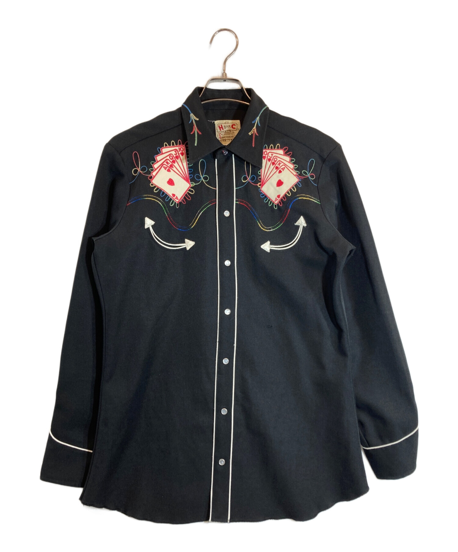 中古・古着通販】H BAR C (エイチバーシー) 刺繍入りウエスタンシャツ