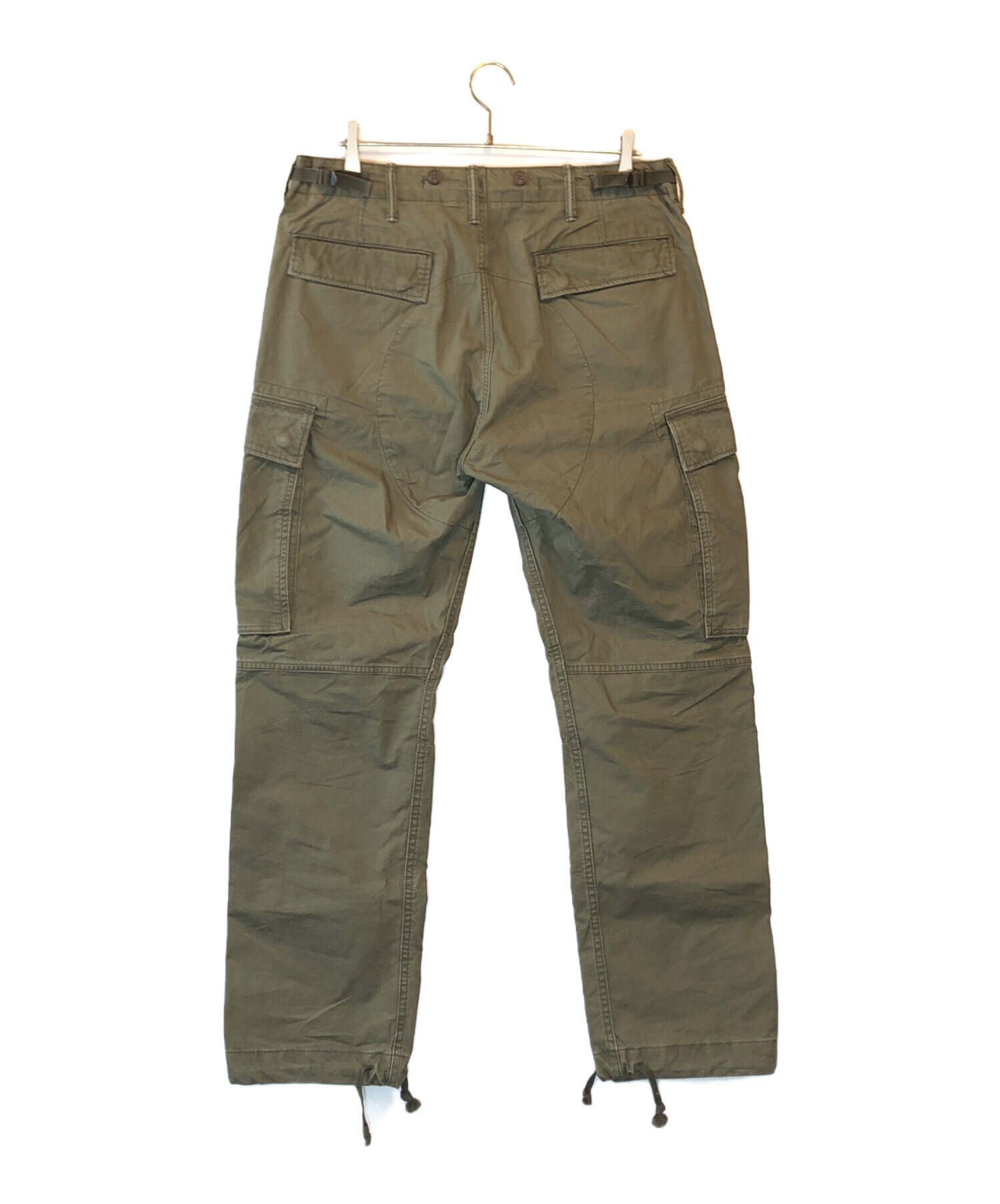 RRL ミリタリーパンツ　W32 L32 カーキ アーミー ユーティリティー フラットパンツ｜Double RL(ダブル アール