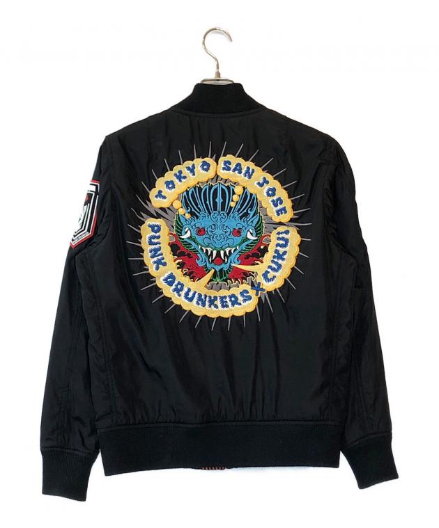 パンクドランカーズ PUNKDRUNKERS CUKUI MA-1 スカジャン 中古・古着通販】PUNK DRUNKERS (パンクドランカーズ) Cukui MA-1