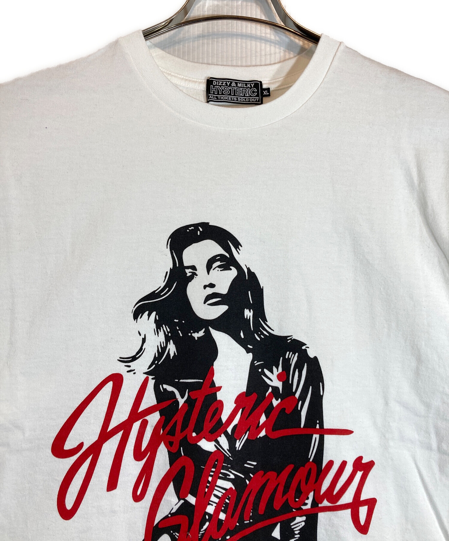 美品 HYSTERIC GLAMOUR ヒステリックグラマー THE ADVERTS Tシャツ サイズF ホワイト レディース 古着 中古 USED 中古・古着通販】Hysteric Glamour (ヒステリックグラマー) WOMEN ARE