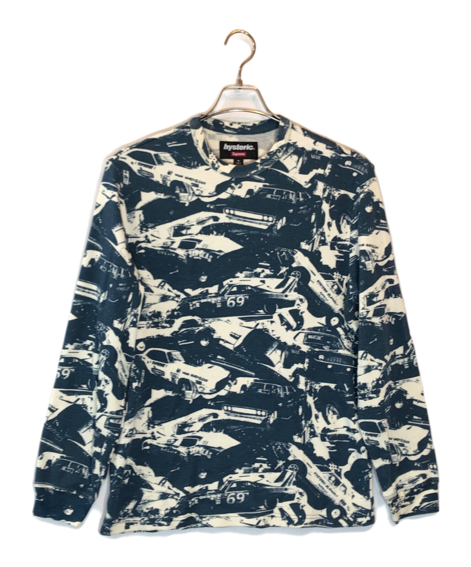Supreme (シュプリーム) Hysteric Glamour (ヒステリックグラマー) Cars Thermal ブルー サイズ:M