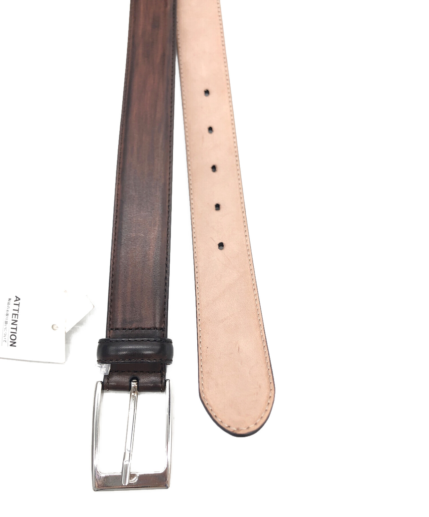中古・古着通販】MAGNANNI (マグナーニ) レザーベルト ブラウン サイズ