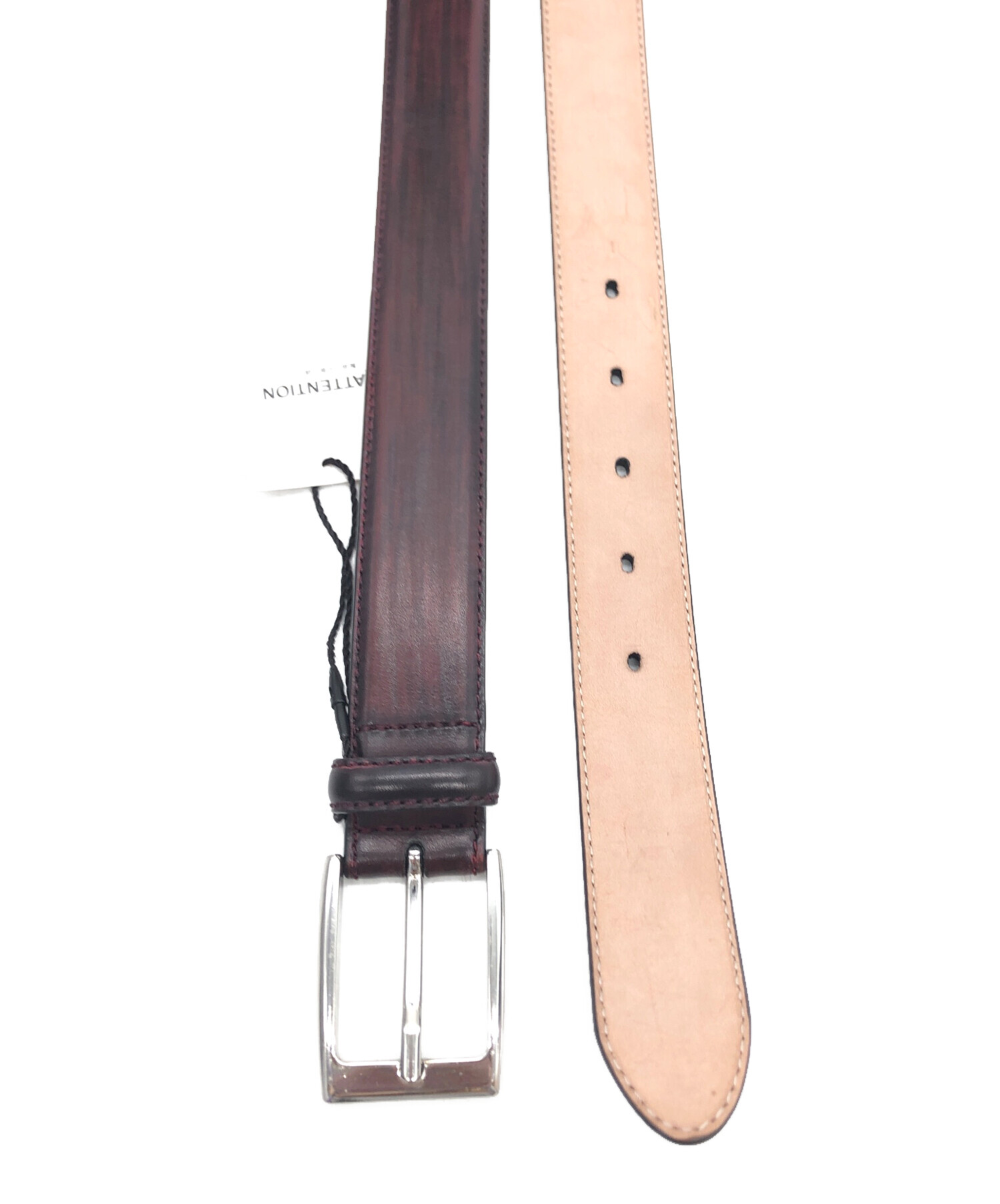 中古・古着通販】MAGNANNI (マグナーニ) レザーベルト ブラウン サイズ