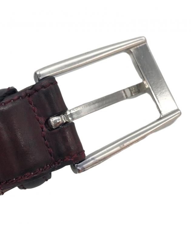 中古・古着通販】MAGNANNI (マグナーニ) レザーベルト ボルドー サイズ 中古・古着通販】MAGNANNI (マグナーニ) レザーベルト ボルドー サイズ
