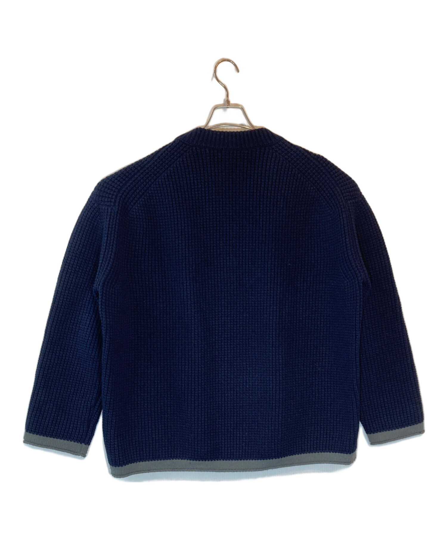 中古・古着通販】JIL SANDER (ジルサンダー) ウールニット ネイビー