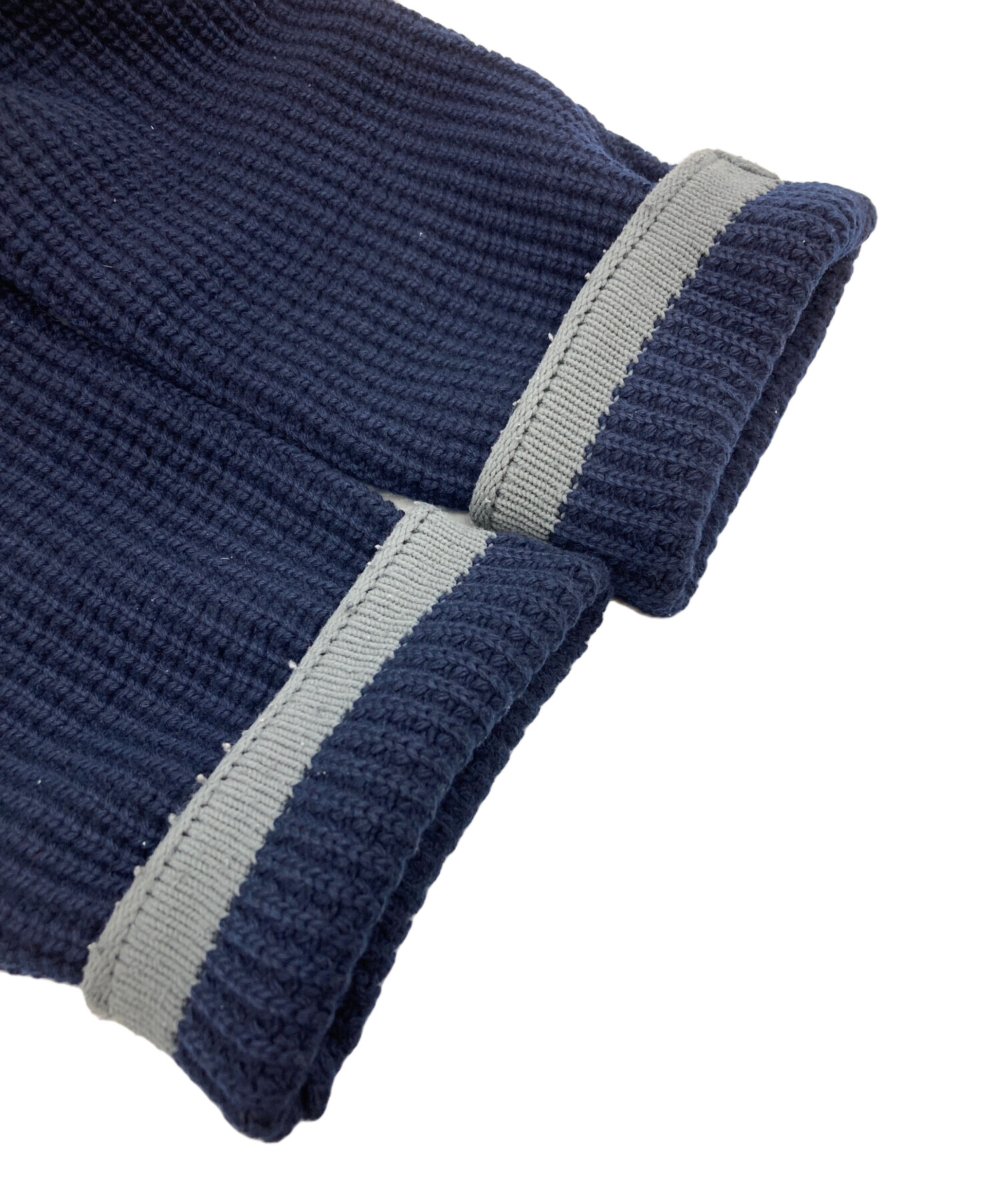 中古・古着通販】JIL SANDER (ジルサンダー) ウールニット ネイビー