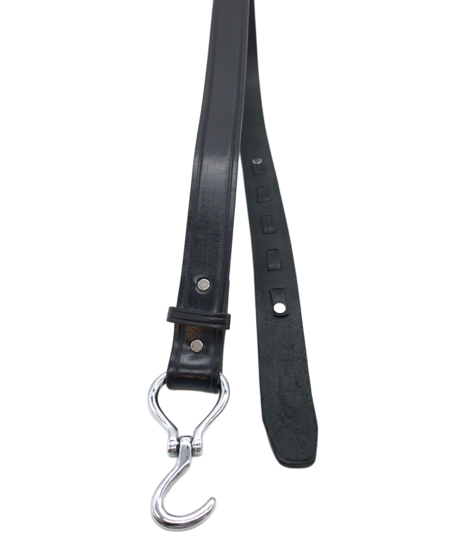 中古・古着通販】TORY (トリー) レザーベルト ブラック サイズ:32
