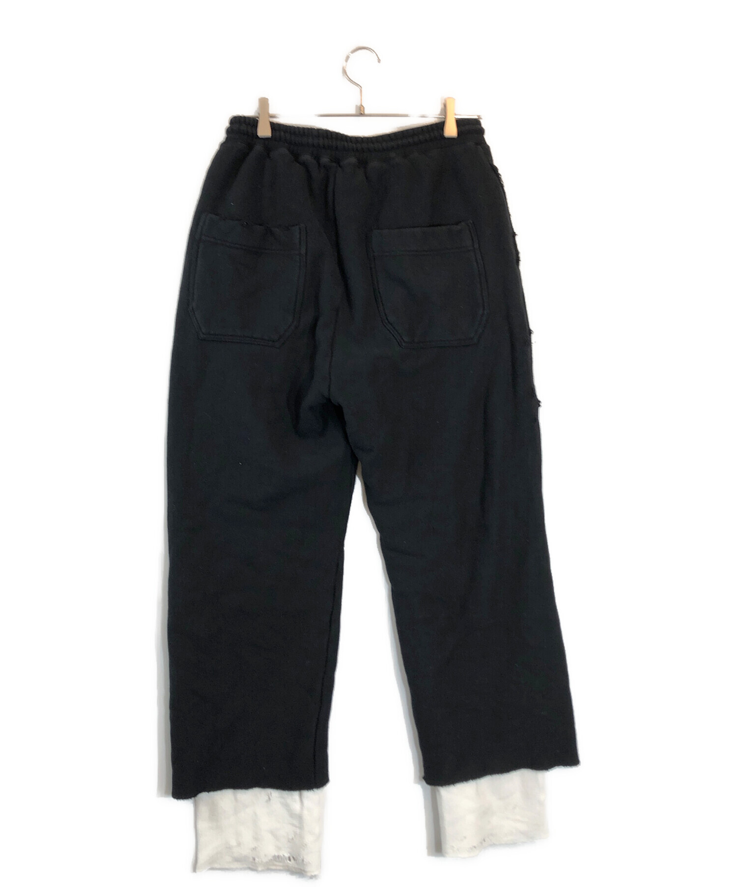 中古・古着通販】ANCELLM (アンセルム) CRASH SWEAT LAYERED PANTS