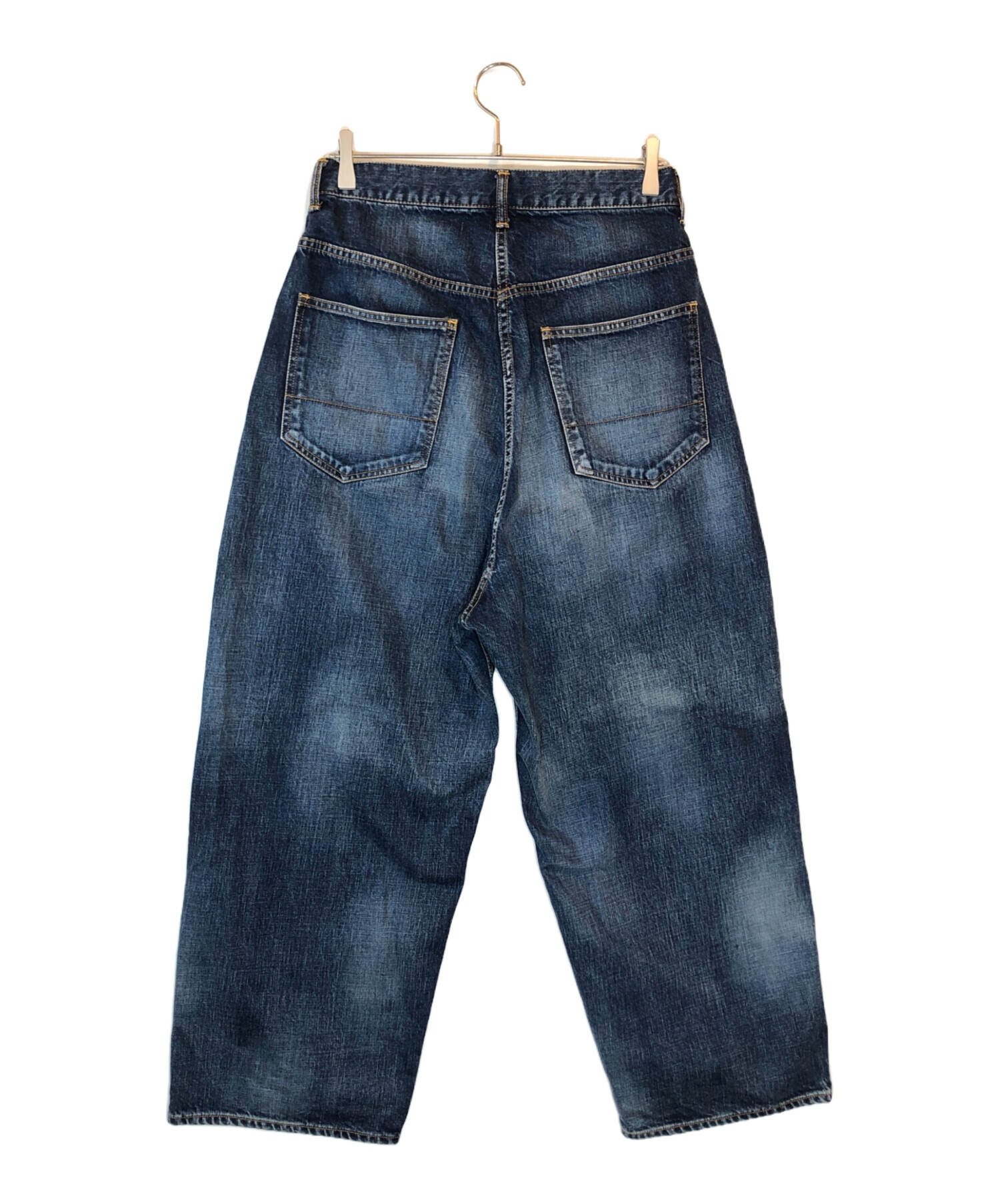 中古・古着通販】ANCELLM (アンセルム) AGING WIDE DENIM PANTS