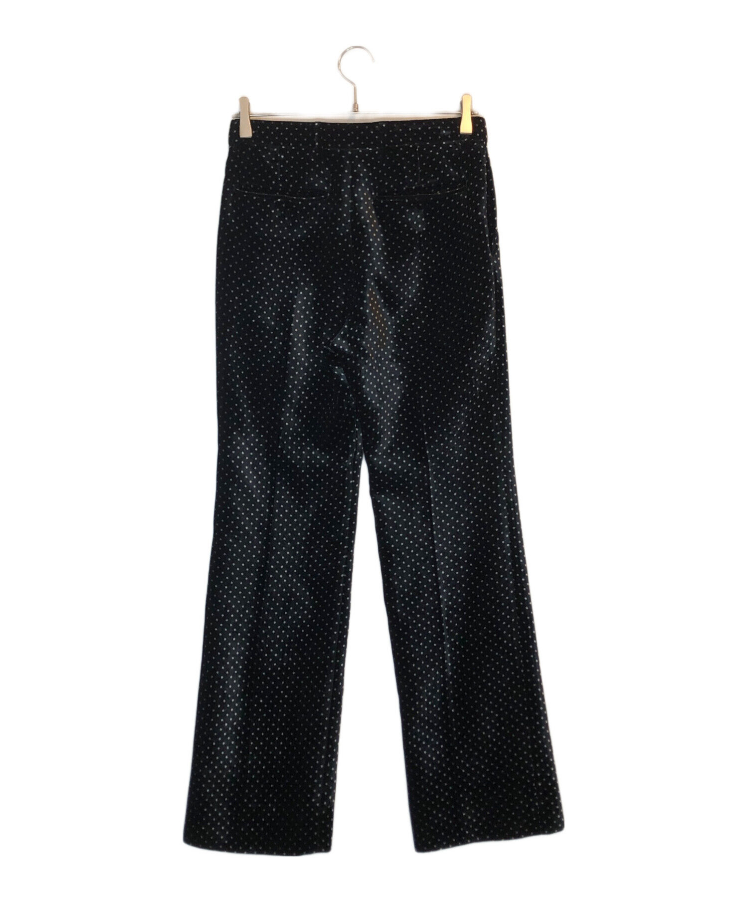 中古・古着通販】GUCCI (グッチ) ベルベッドットスラックス ブラック 