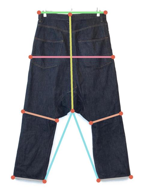 中古・古着通販】MB (エムビー) サルエルデニムパンツ インディゴ