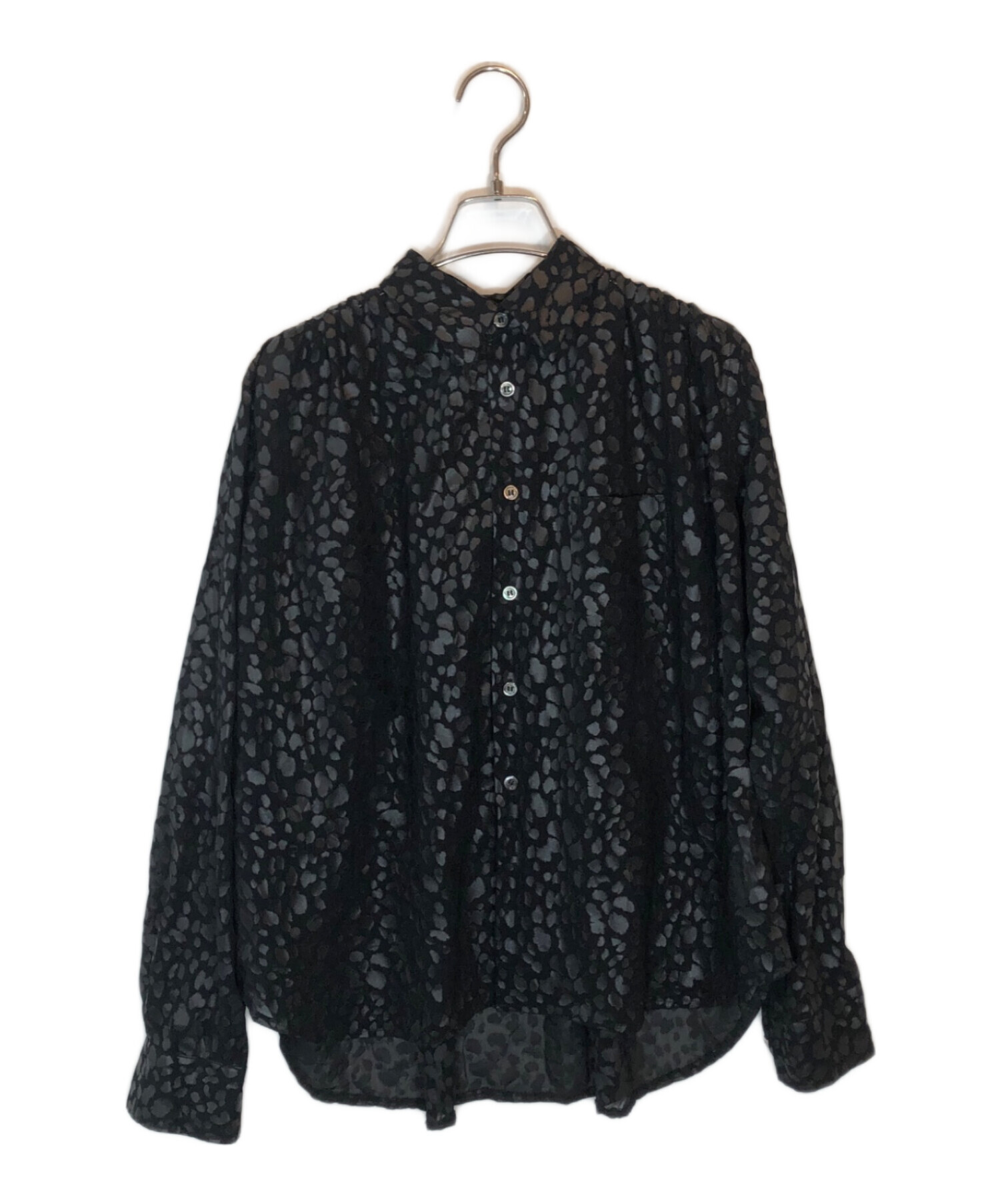 BLACK COMME des GARCONS 21SS レオパード 長袖シャツ 中古・古着通販】BLACK COMME des GARCONS (ブラックコムデギャルソン