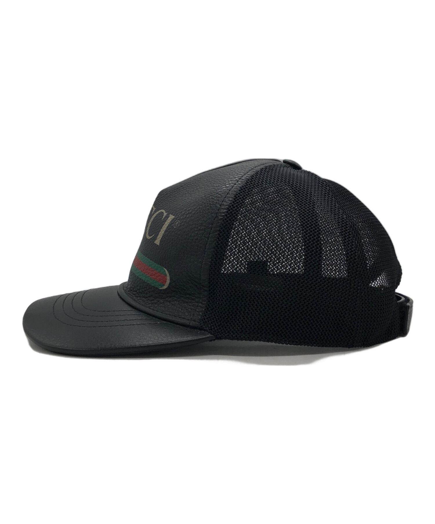 中古・古着通販】GUCCI (グッチ) メッシュキャップ ブラック サイズ:M 