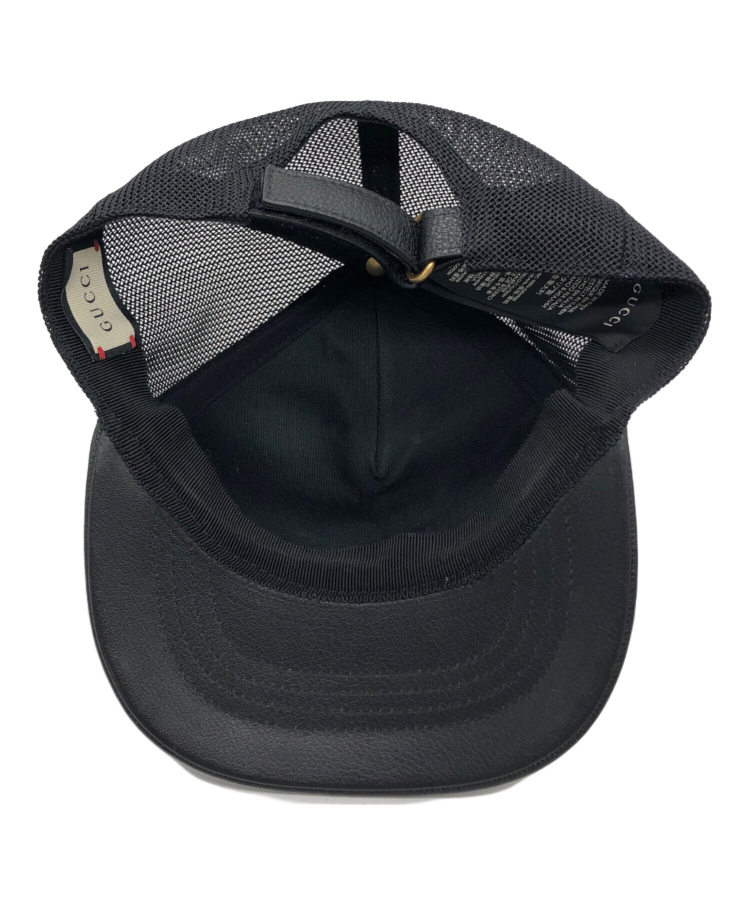 GUCCI　メッシュキャップ 中古・古着通販】GUCCI (グッチ) メッシュキャップ ブラック サイズ:M