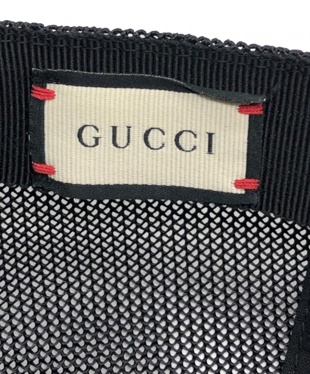 中古・古着通販】GUCCI (グッチ) メッシュキャップ ブラック サイズ:M