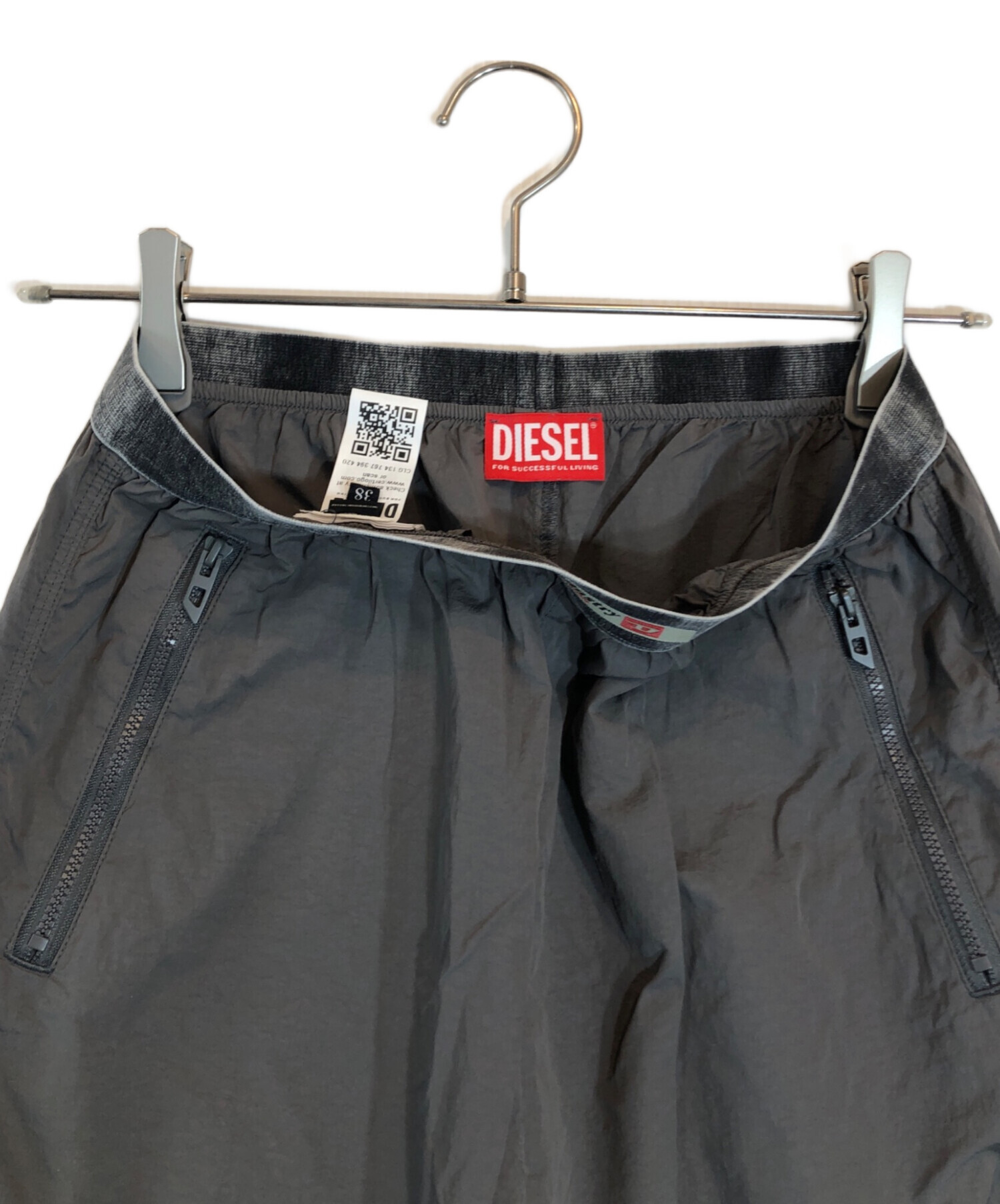 中古・古着通販】DIESEL (ディーゼル) ナイロンジョガーパンツ グレー