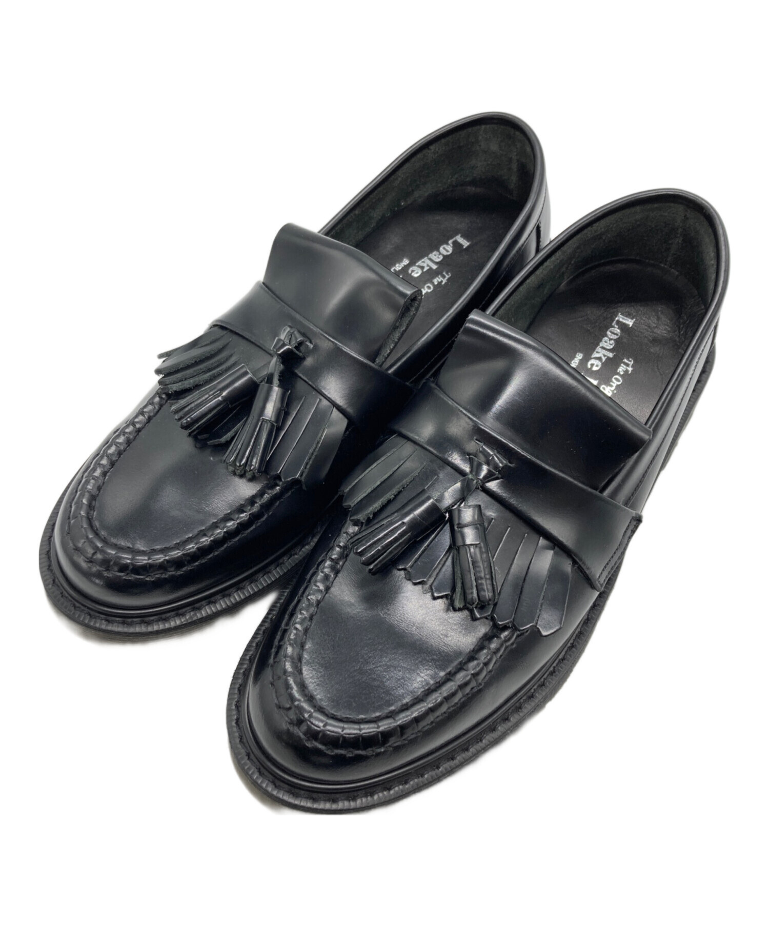 中古・古着通販】LOAKE (ローク) タッセルローファー ブラック サイズ 中古・古着通販】LOAKE (ローク) タッセルローファー ブラック サイズ
