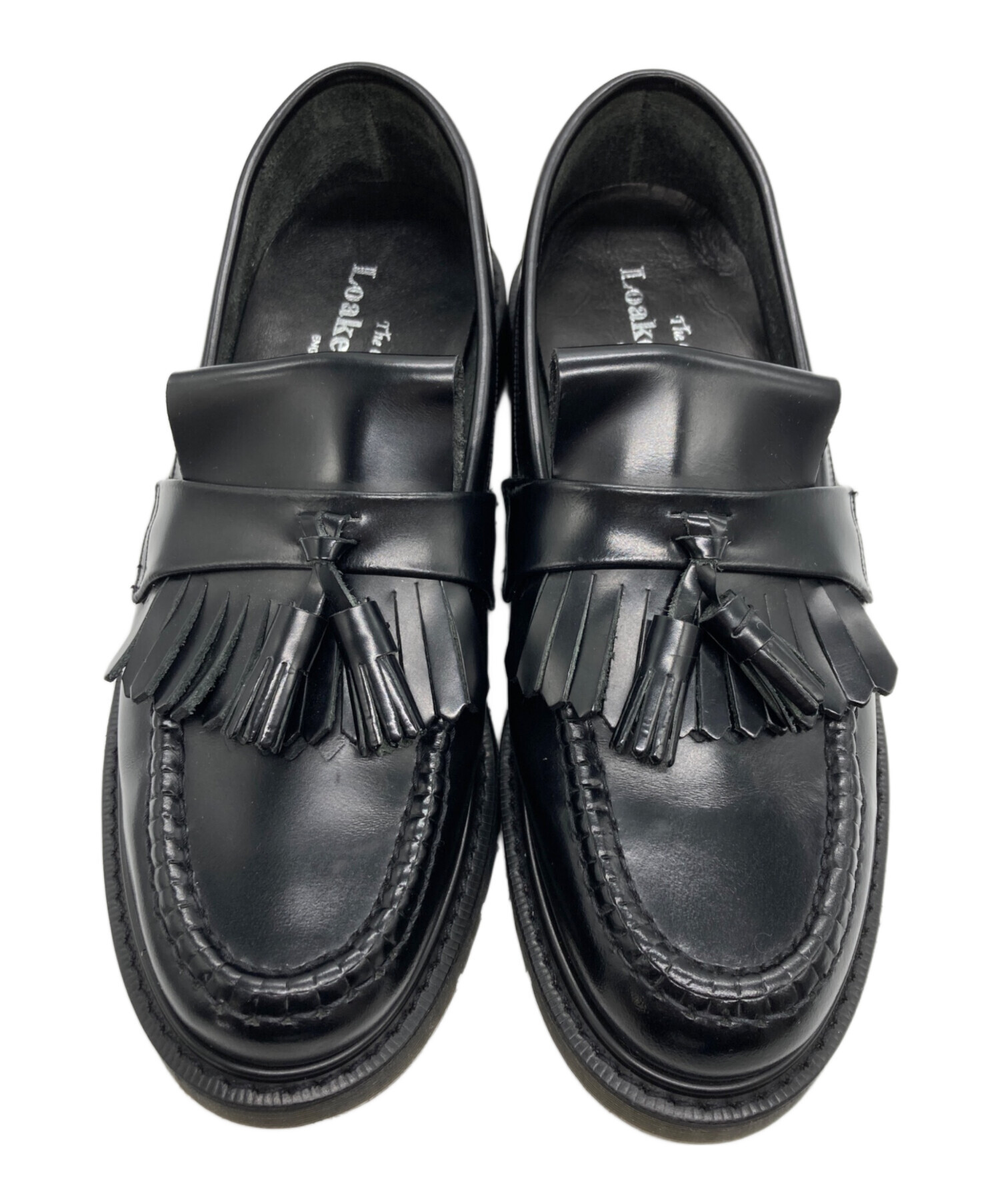 中古・古着通販】LOAKE (ローク) タッセルローファー ブラック サイズ 中古・古着通販】LOAKE (ローク) タッセルローファー ブラック サイズ