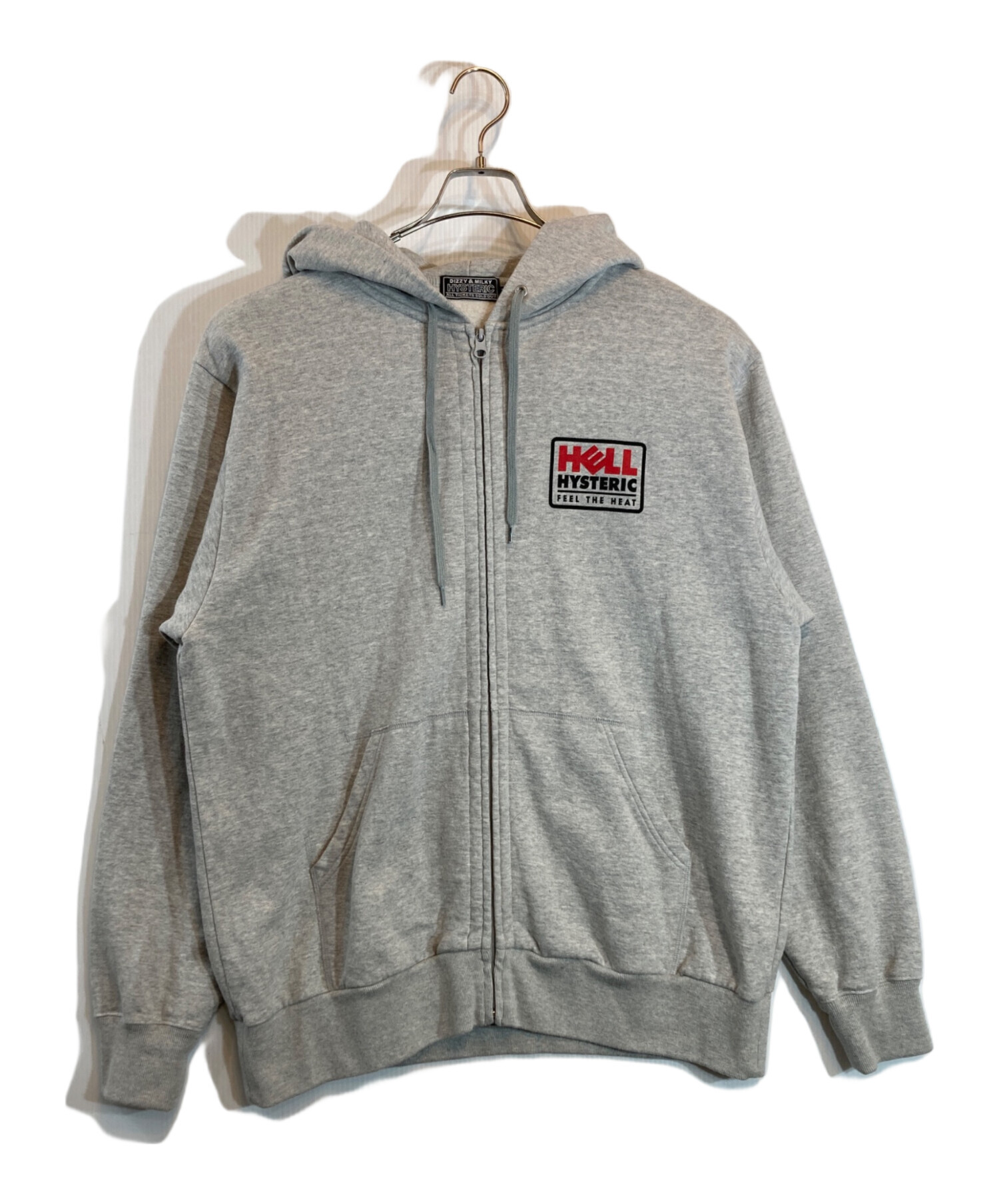 HYSTERIC GLAMOUR グレー パーカー L 中古・古着通販】Hysteric Glamour (ヒステリックグラマー) ジップ