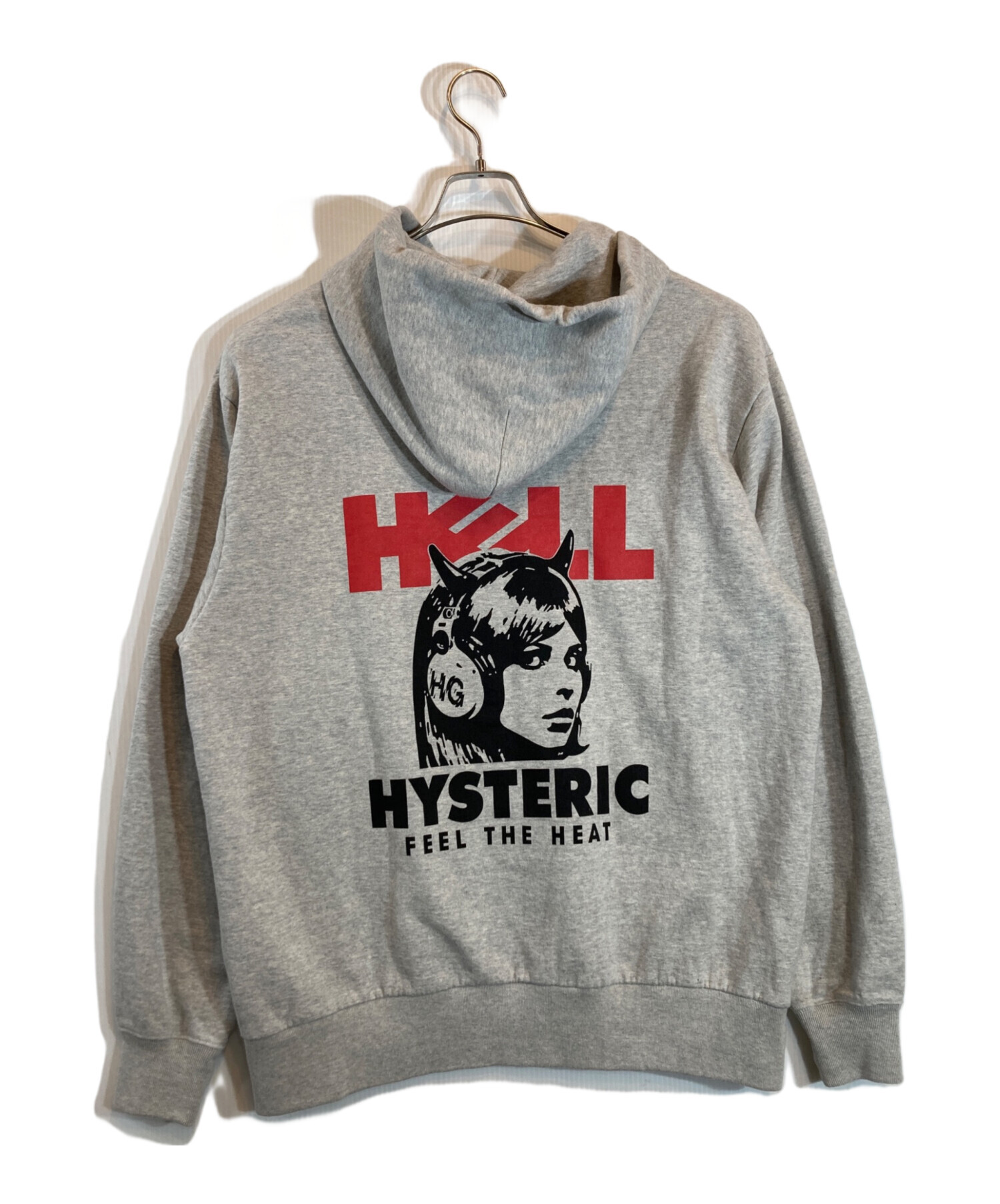 HYSTERIC ヒステリック パーカー　F グレー　YK0666 中古・古着通販】Hysteric Glamour (ヒステリックグラマー) HELL GIRL