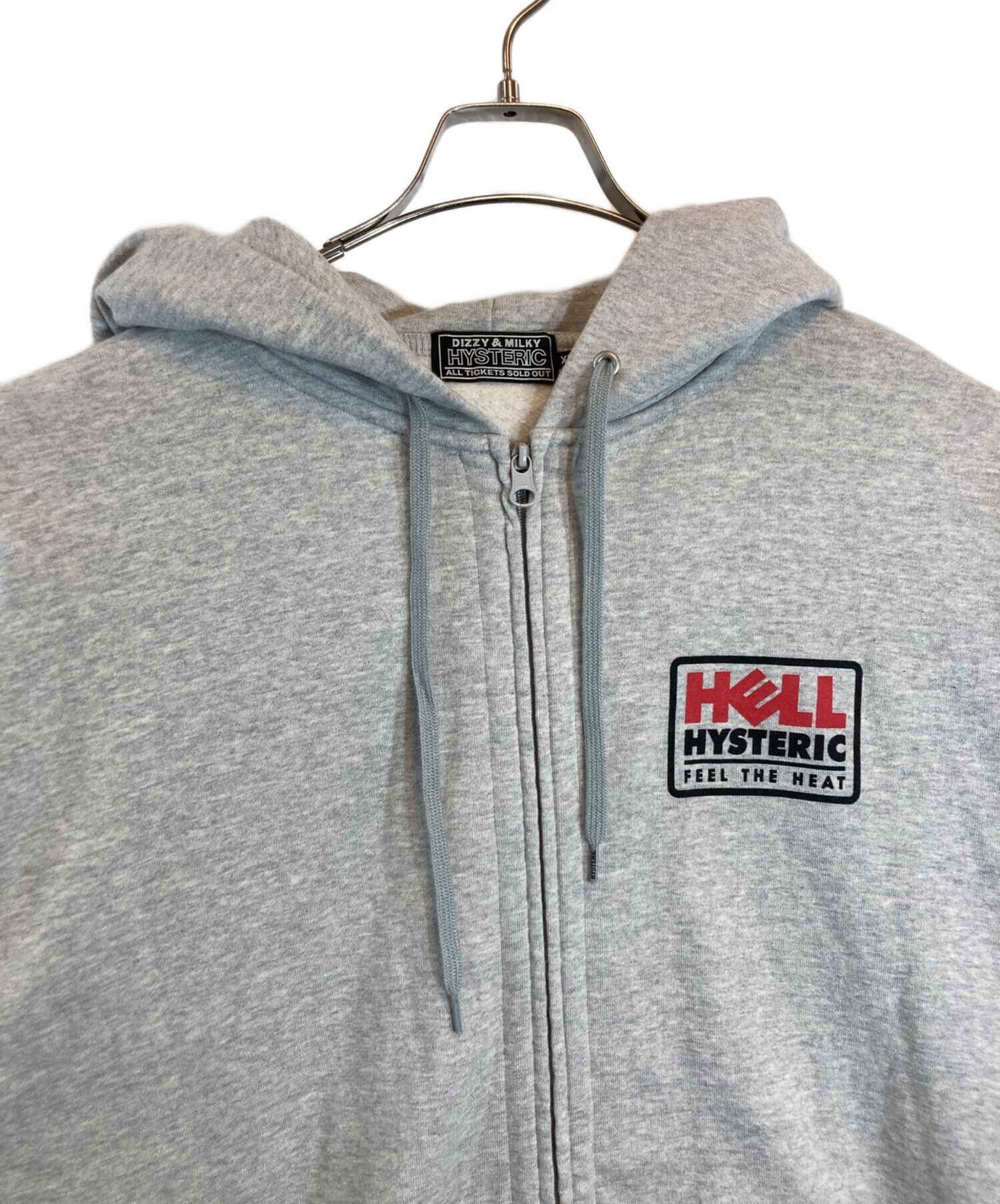 HYSTERIC ヒステリック パーカー　F グレー　YK0666 中古・古着通販】Hysteric Glamour (ヒステリックグラマー) HELL GIRL