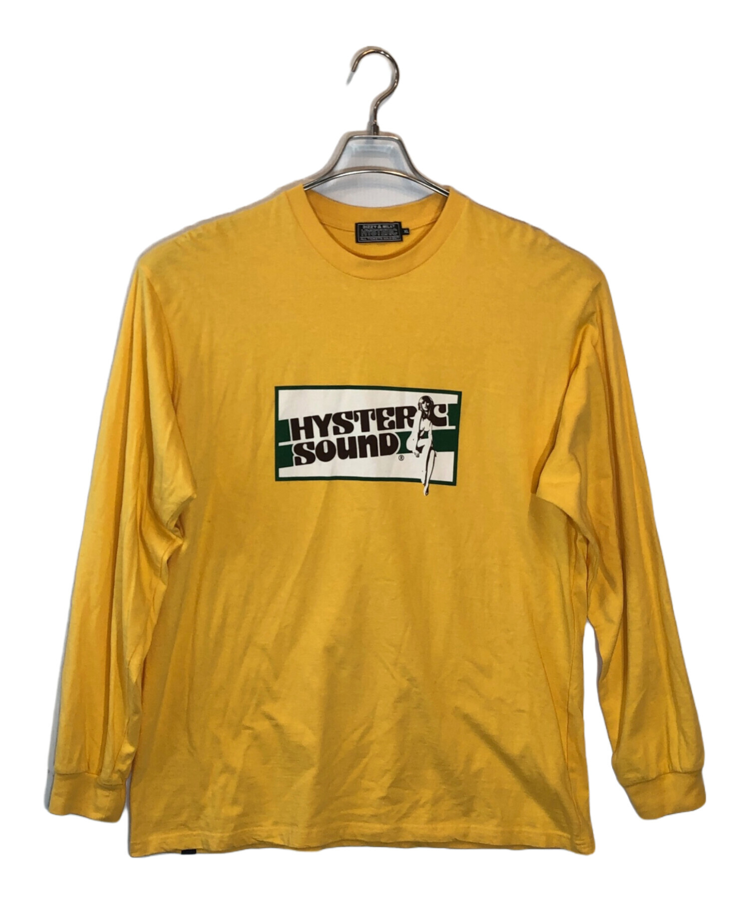 HYSTERIC GLAMOUR イエロープリントTシャツ HYSTERIC GLAMOUR(ヒステリックグラマー) 90's HYS GIRL PRINT TEE