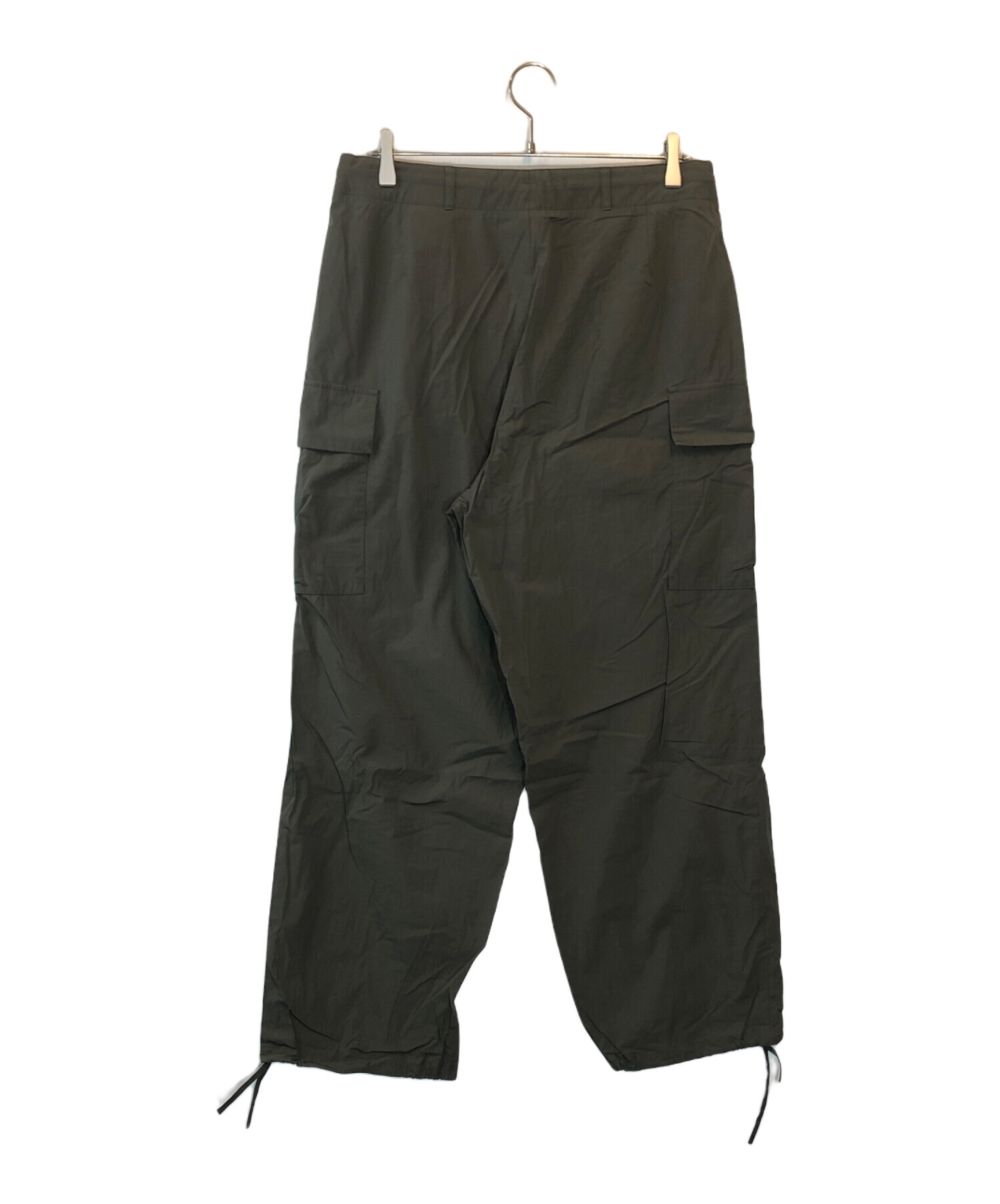 週末限定値下げ　エイトン KYOTO TSURIZOME CARGO PANTS 中古・古着通販】ATON (エイトン) KYOTO TSURIZOME COTTON WIDE EAZY