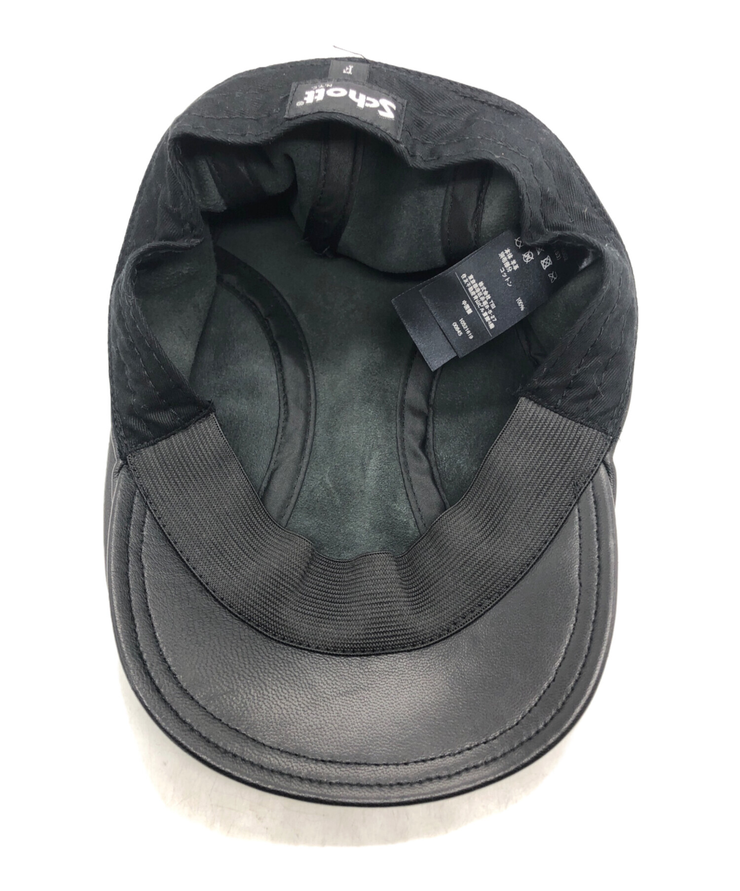 美品定価1.7万 Schott シープスキン ショット レザーハット アメリカ製 中古・古着通販】Schott (ショット) シープスキンレザーハンチング