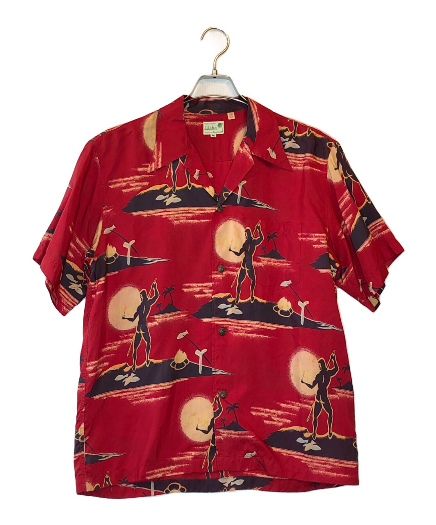 中古・古着通販】Sun Surf (サンサーフ) シルク アロハシャツ レッド