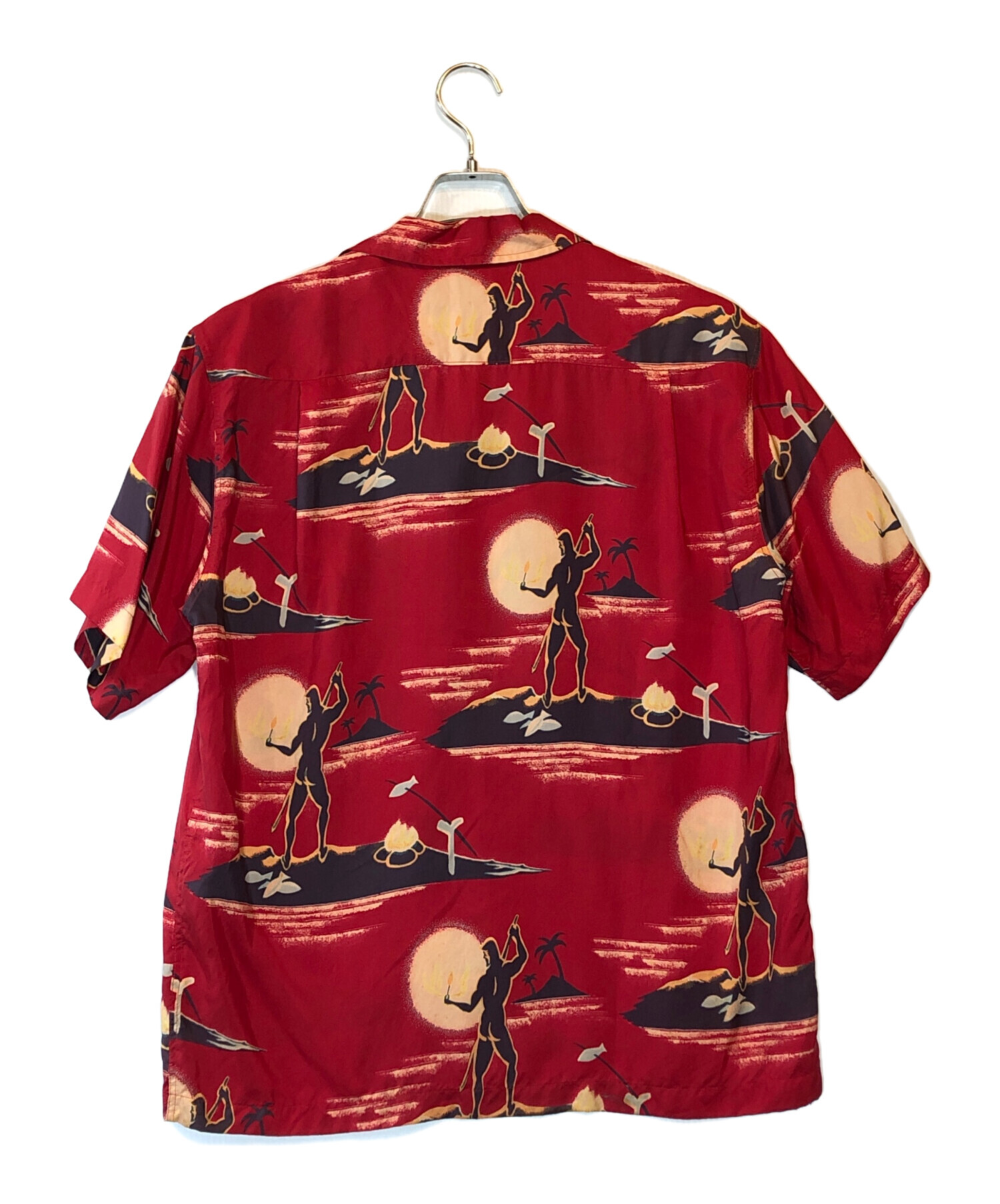 中古・古着通販】Sun Surf (サンサーフ) シルク アロハシャツ レッド