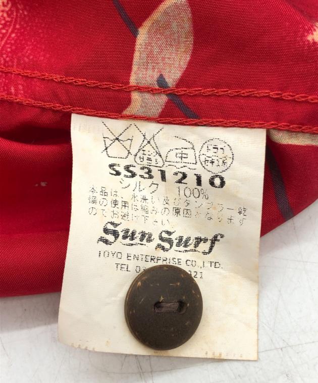中古・古着通販】Sun Surf (サンサーフ) シルク アロハシャツ レッド