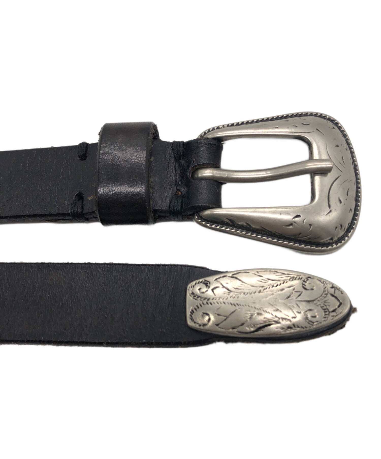 中古・古着通販】PUNTOVITA (プントヴィータ) CONCHO BELT ブラック