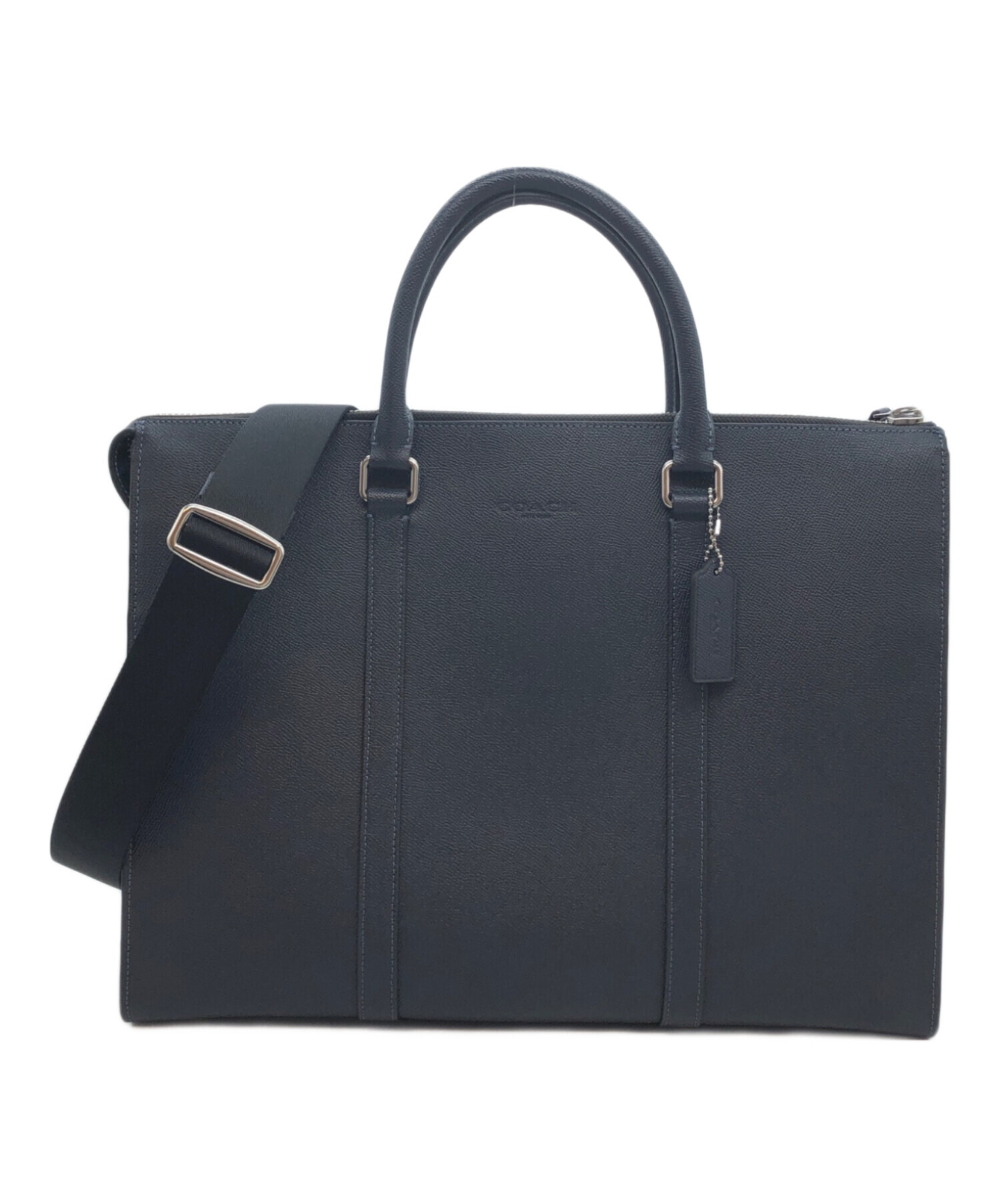 中古・古着通販】COACH (コーチ) グラハム ジップ ブリーフ ネイビー 