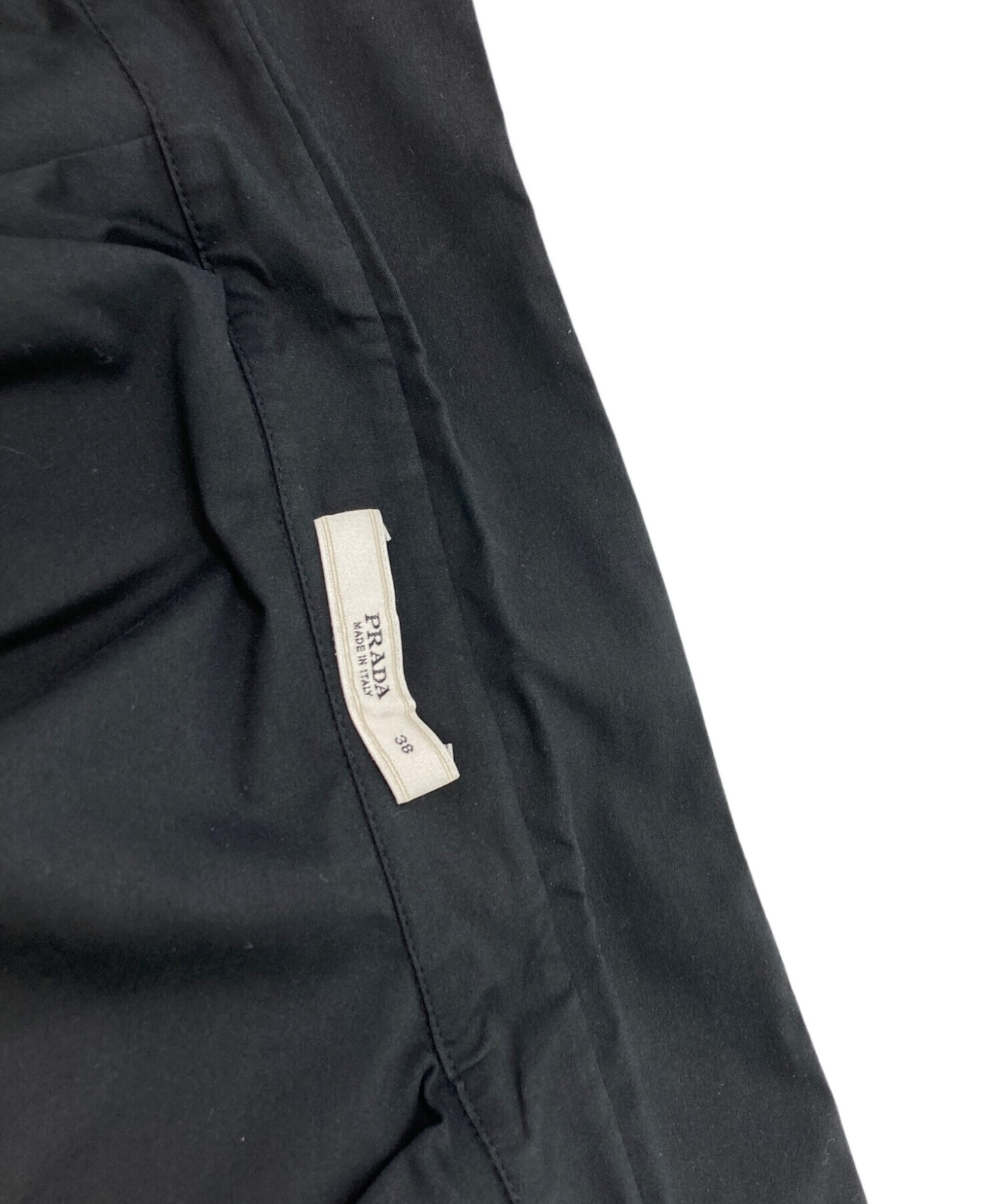 prada ノースリーブシャツ 中古・古着通販】PRADA (プラダ) ノースリーブシャツ ブラック サイズ
