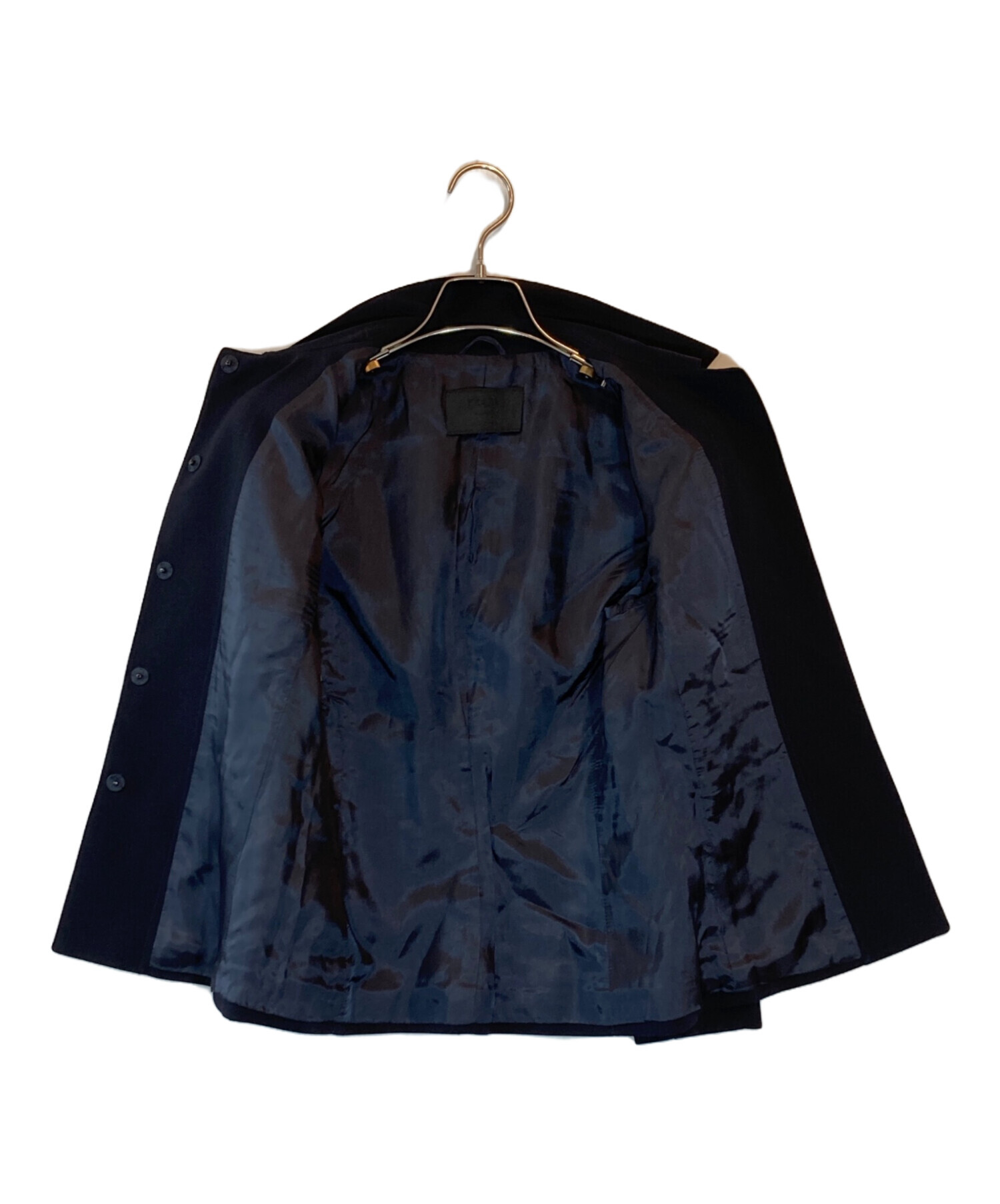 中古・古着通販】PRADA (プラダ) ウールジャケット ネイビー サイズ 